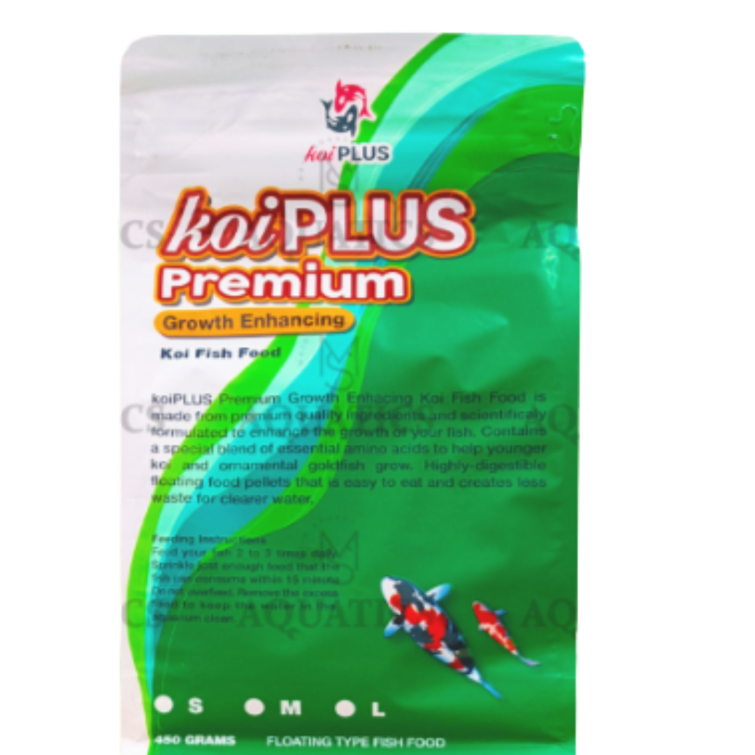 450g Koi Plus Premium Growth Enhancing Koi Fish Food (Small Granules) Fish Food
