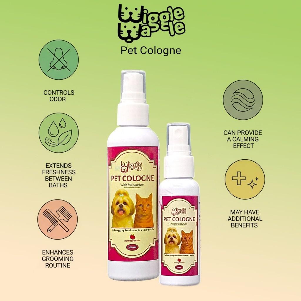 Wiggle Waggle Pet Cologne with moisturizer - long lasting fragrance