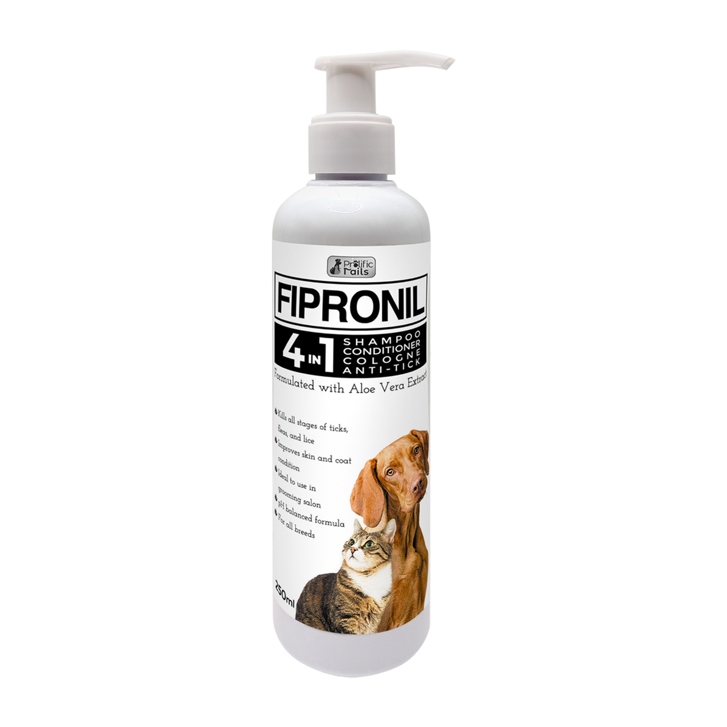 Prolific Tails Specialized Fipronil 4 in 1 Shampoo (250ml)