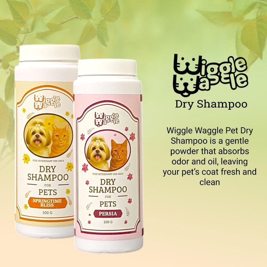 Wiggle Waggle Anti-tick and flea Pet Dry Shampoo 100g