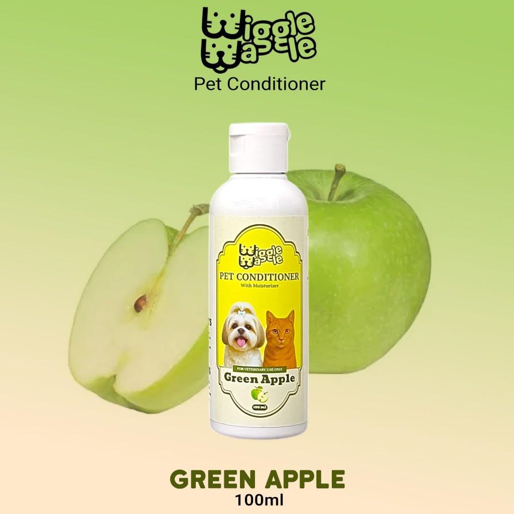 Wiggle Waggle Pet Conditioner w/ Moisturizer (Green Apple or Peppermint)250ml or 100ml