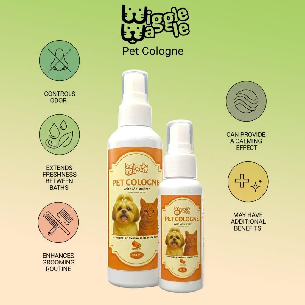 Wiggle Waggle Pet Cologne with moisturizer - long lasting fragrance