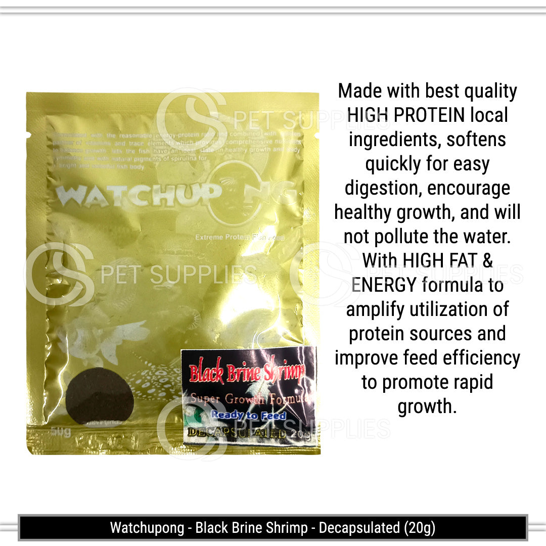 Watchupong BBS - Black Brine Shimp - Granules (40g)