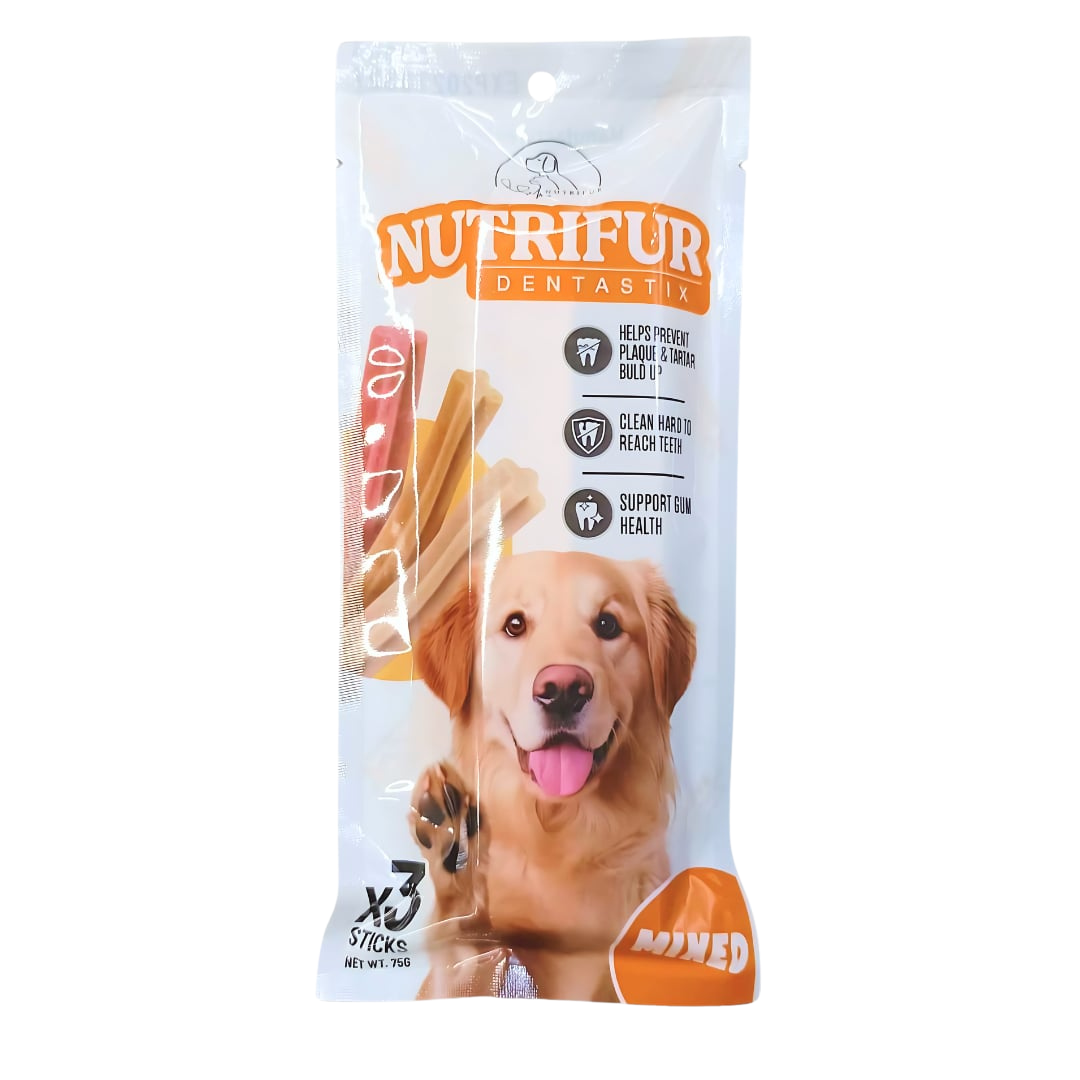 Nutrifur Denta Stix 75g Dental Sticks Treats for Dogs (Mixed)