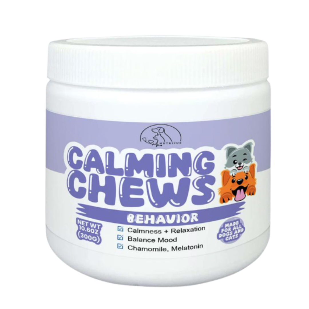 Nutrifur Calming Chews 300g - Soothe Your Dog's Anxious Mind for Peaceful Days