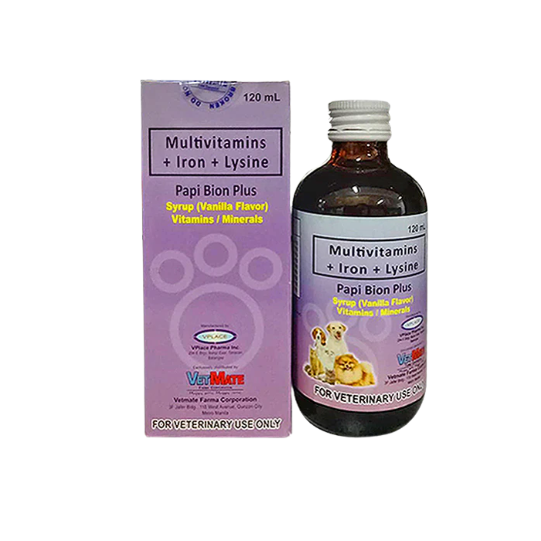 Papi Bion Plus Syrup For Dogs and Cats 120mL