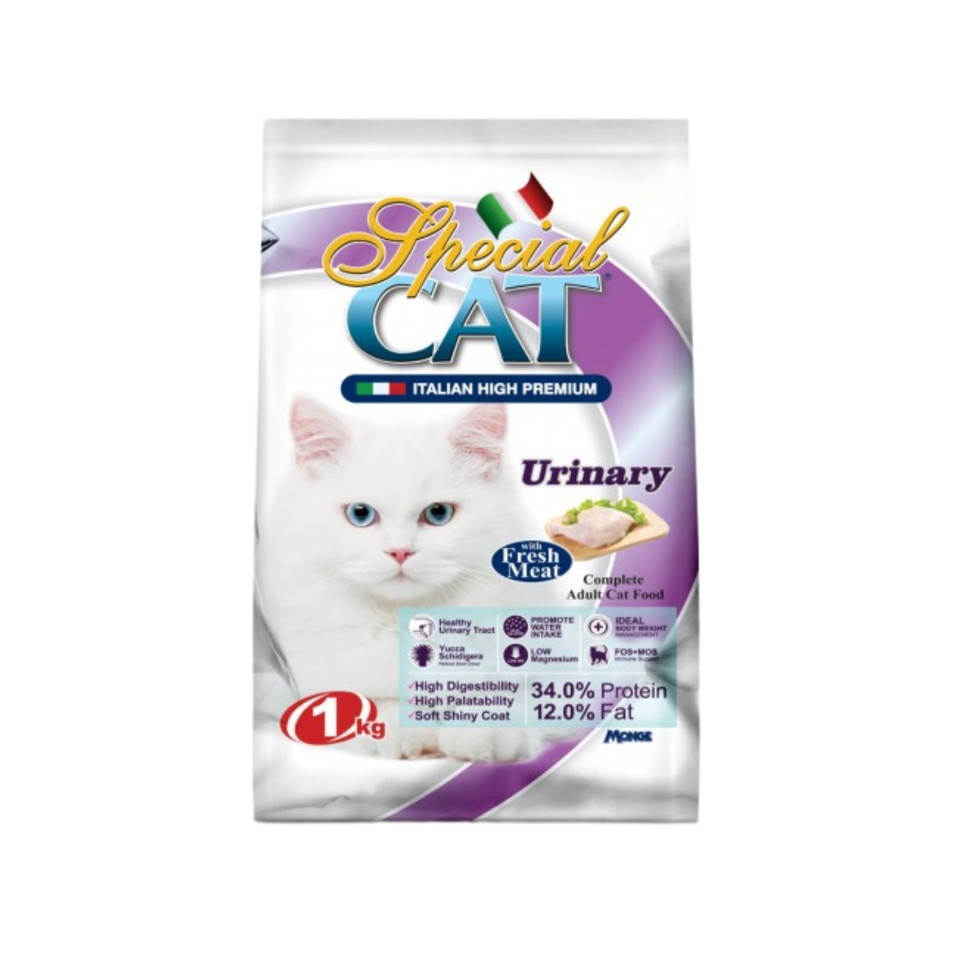 1kg Special Cat Urinary with Fresh Meat Dietetic Complete Adult Dry Cat Food Italian High Premium