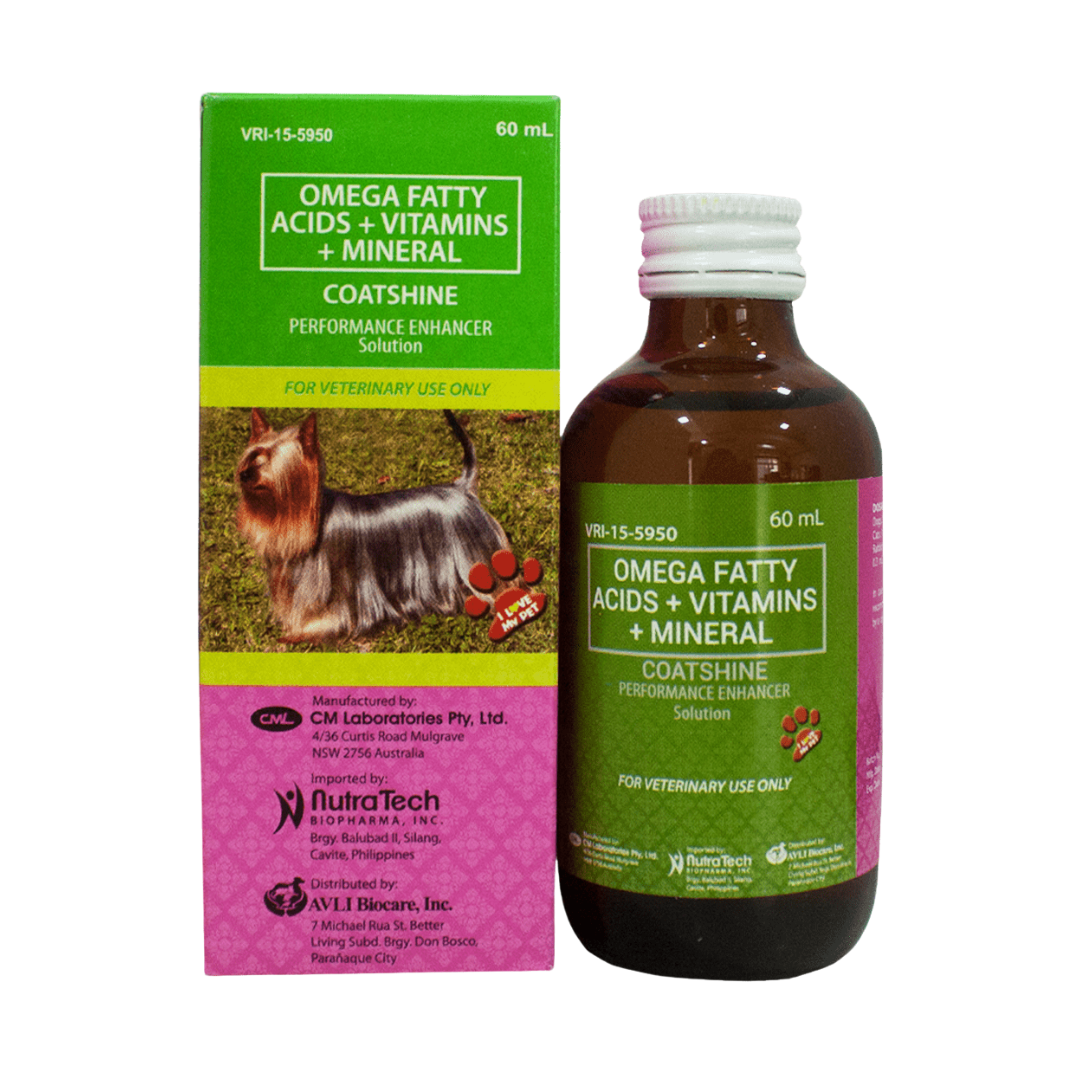 COATSHINE (Omega Fatty Acids + Vitamins + Minerals) Performance Enhancer Multivitamins For Dogs and Cats