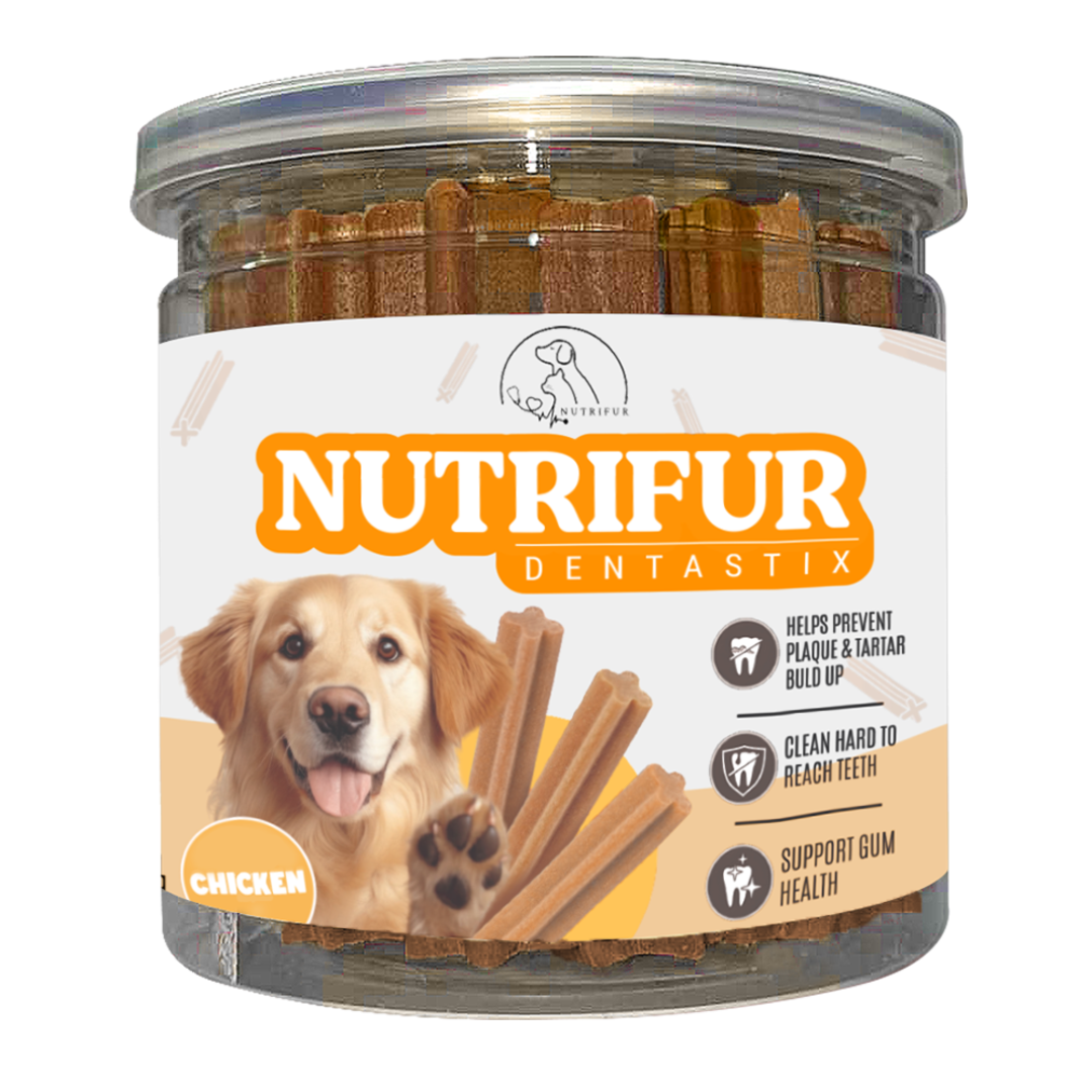 Nutrifur Denta Stix 210g Dental Sticks Treats for Dogs (Chicken)