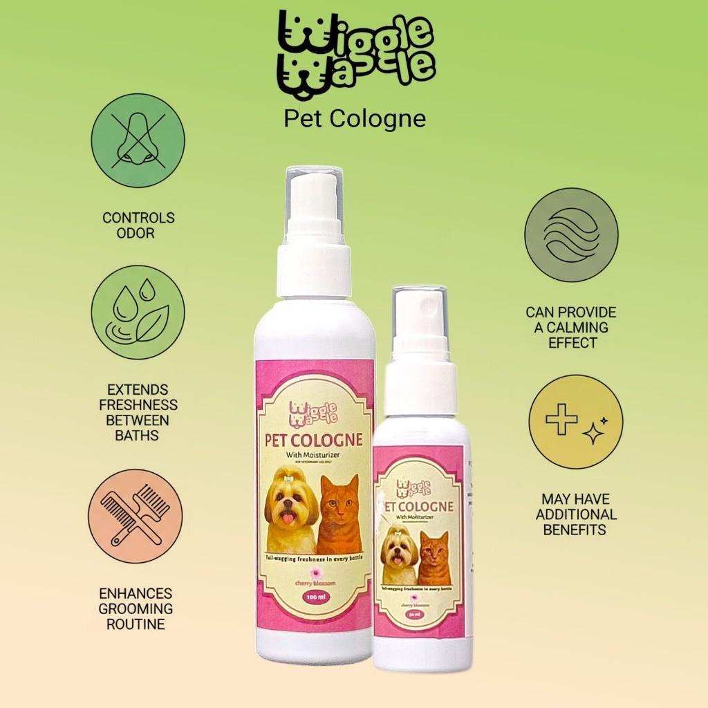 Wiggle Waggle Pet Cologne with moisturizer - long lasting fragrance