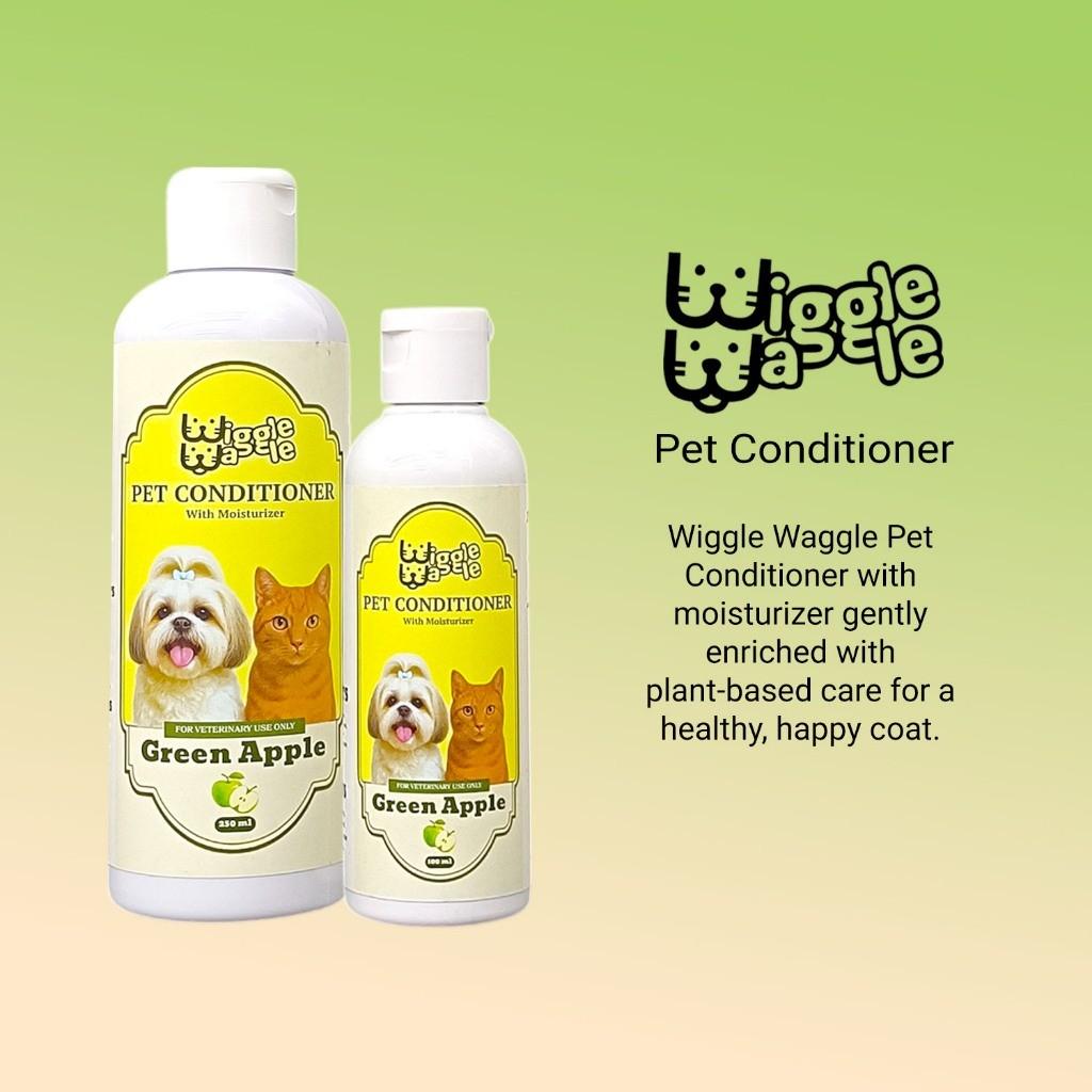 Wiggle Waggle Pet Conditioner w/ Moisturizer (Green Apple or Peppermint)250ml or 100ml