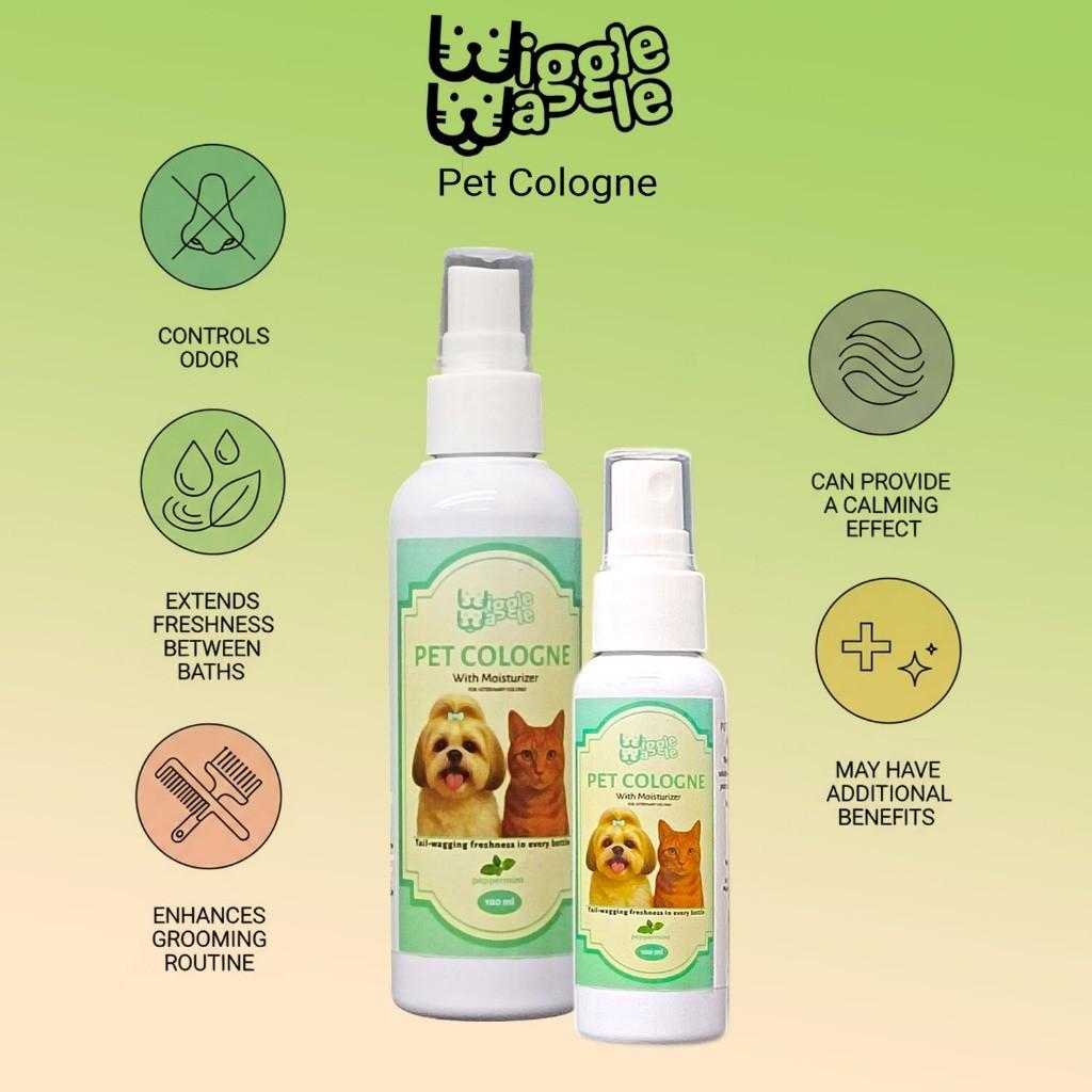 Wiggle Waggle Pet Cologne with moisturizer - long lasting fragrance