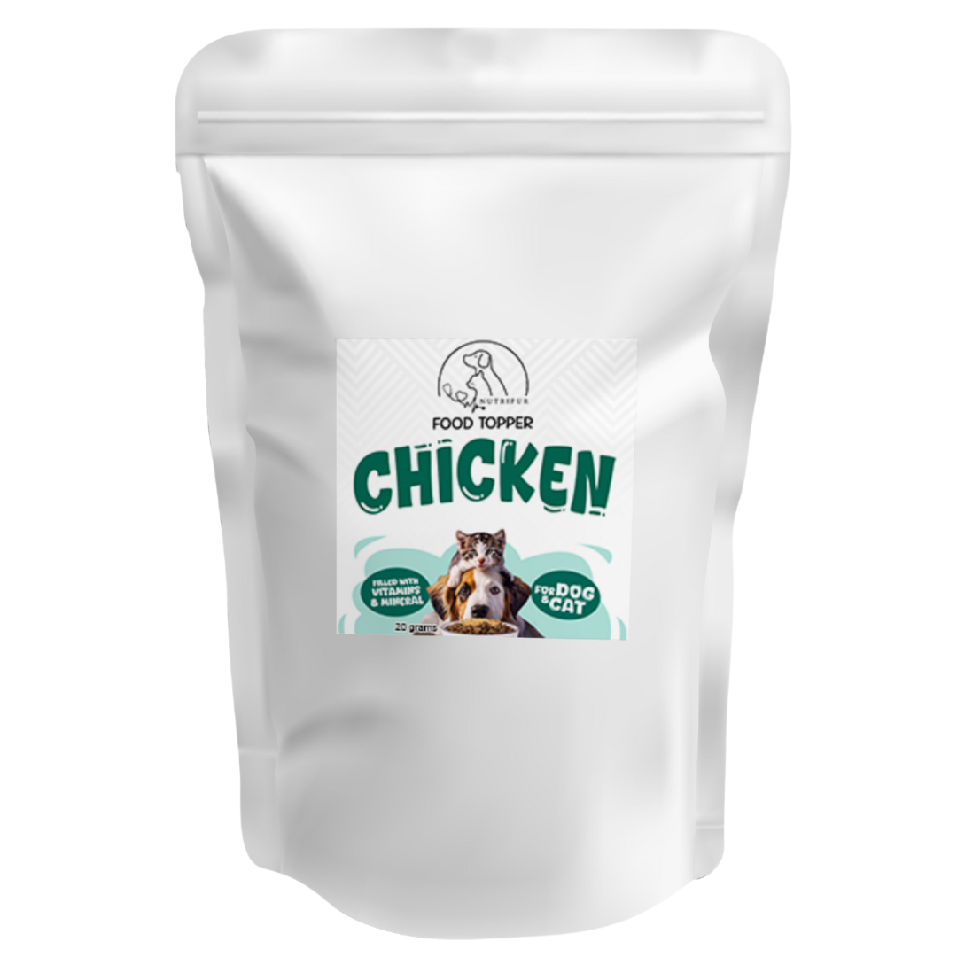 Nutrifur Food Topper for Picky Eater Cats and Dogs 20g - Appetite Booster, Nutrient-Rich, Delicious Flavor, Easy to Use
