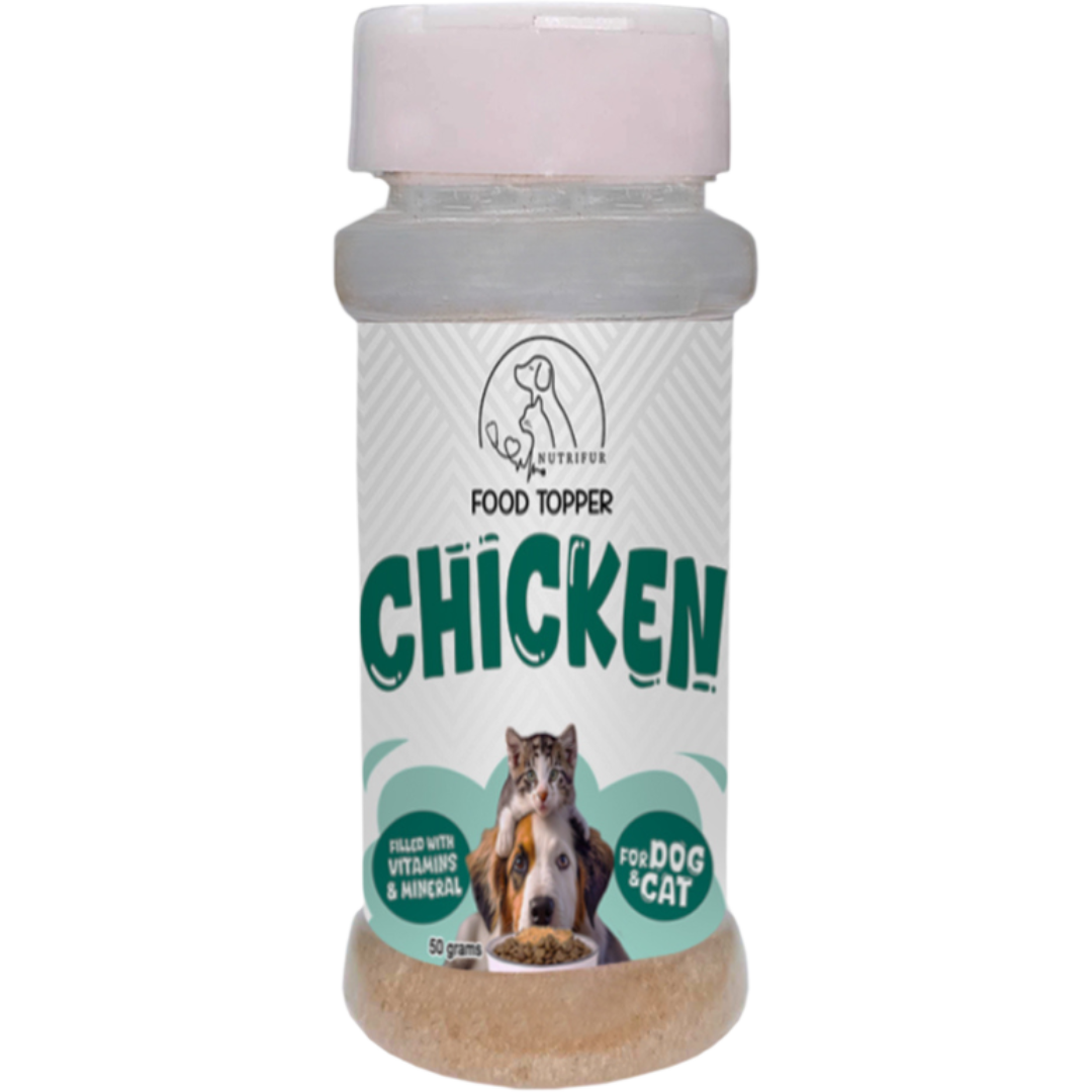Nutrifur Food Topper for Picky Eater Cats and Dogs 50g - Appetite Booster, Nutrient-Rich, Delicious Flavor, Easy to Use