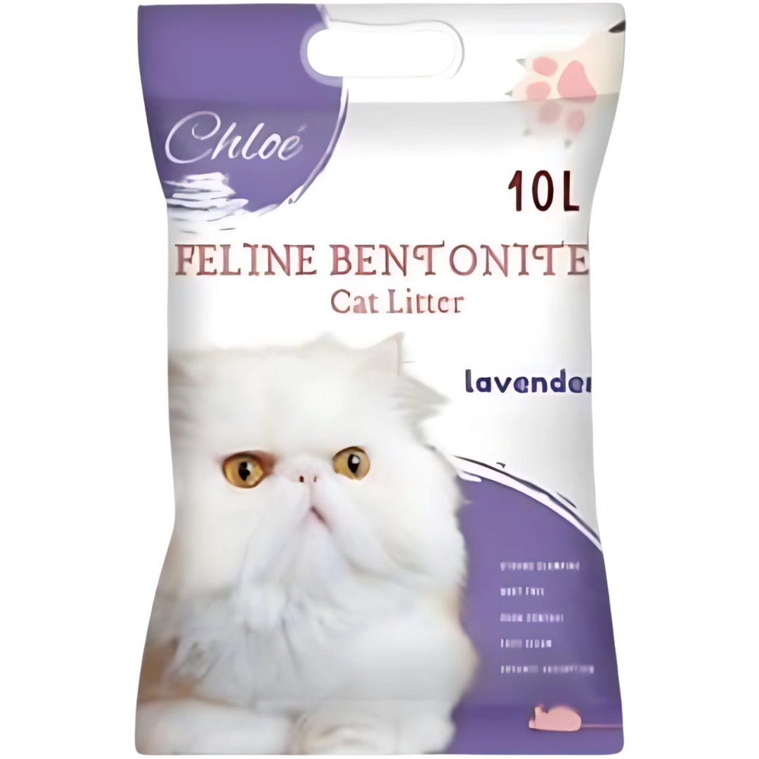 Chloe Feline Bentonite Cat Litter 10L/7kg – Ultra Clumping, Odor Control, Dust-Free