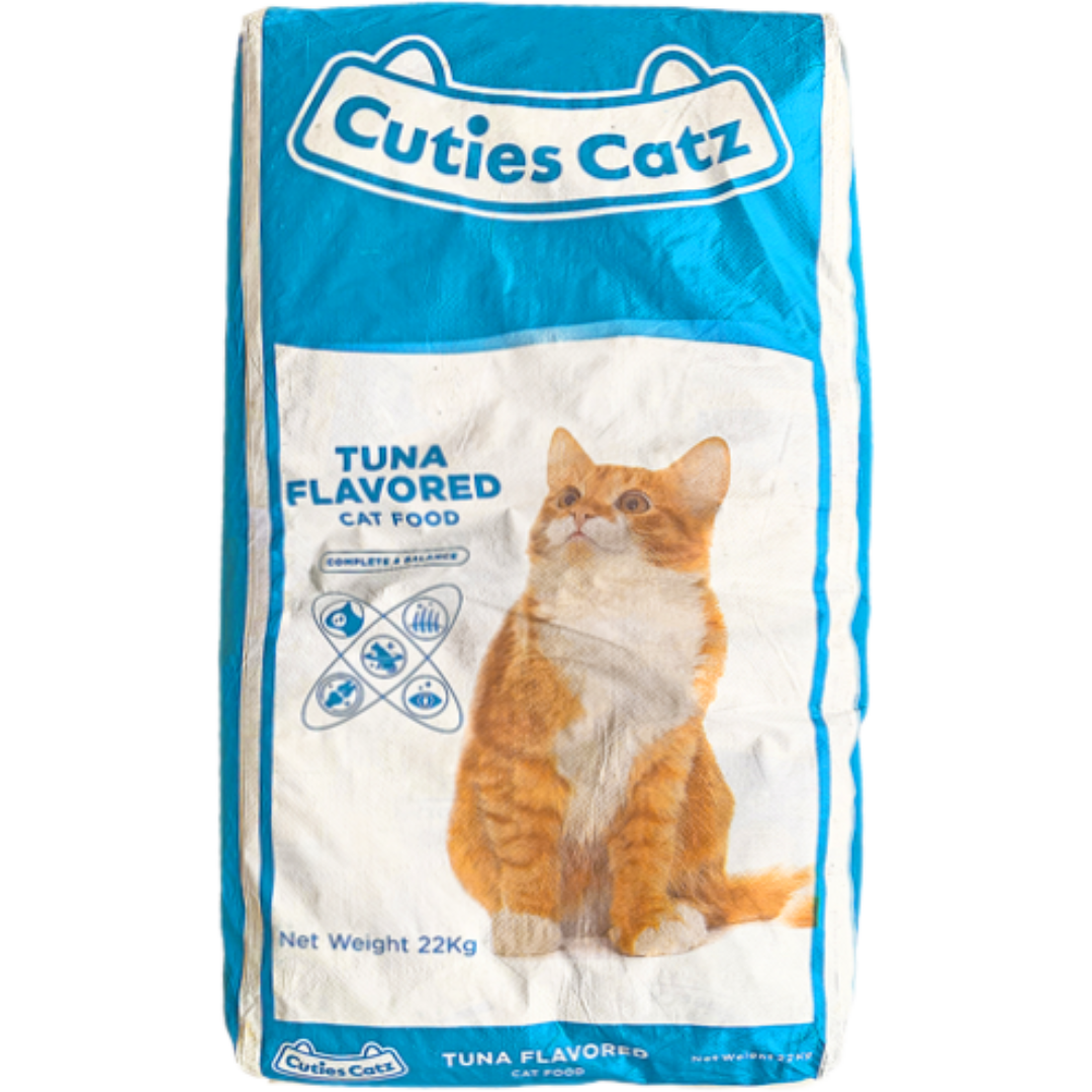 Cuties Catz Dry Cat Food Tuna & Shrimp, Seafood and Tuna and Salmon Flavor 22kg
