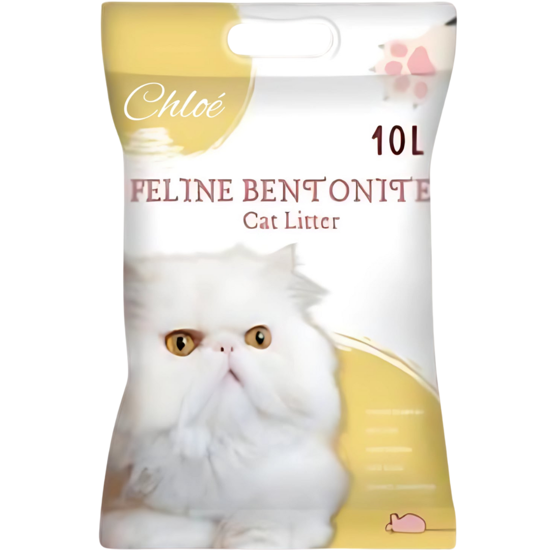 Chloe Feline Bentonite Cat Litter 10L/7kg – Ultra Clumping, Odor Control, Dust-Free