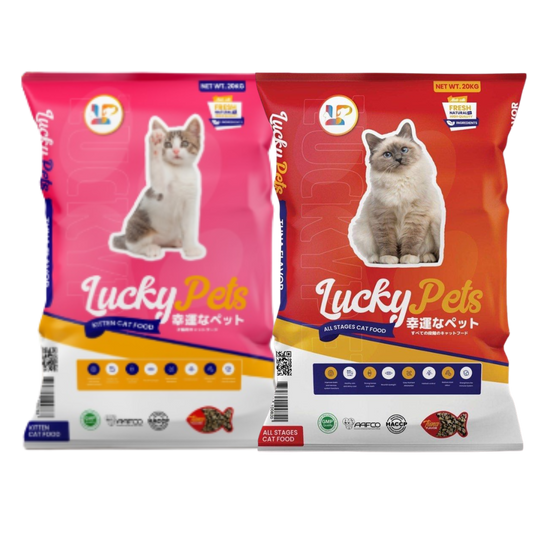 Lucky Pets Cat Food Kitten Formula or All Stages Tuna Flavor - 20kg