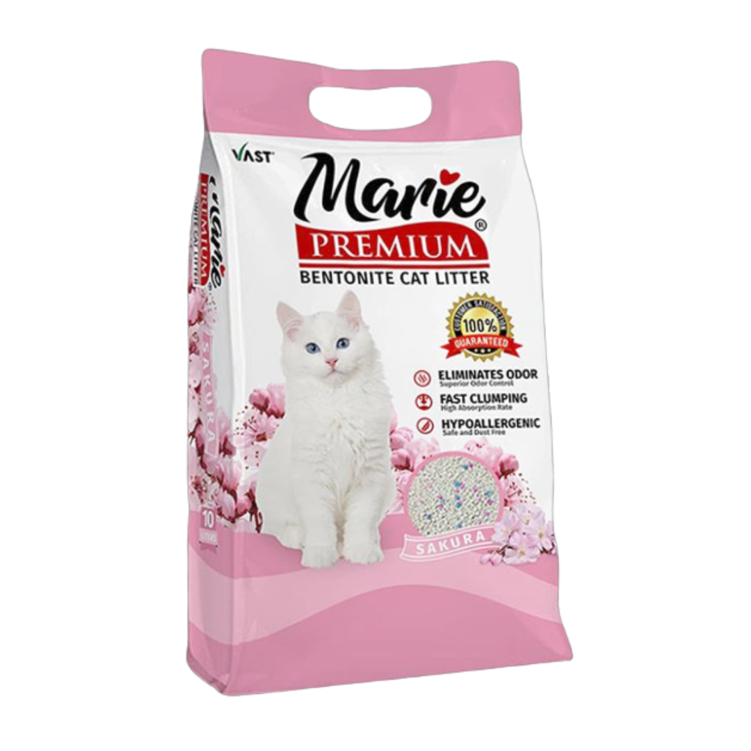 Marie Premium Bentonite Cat Litter Sand 10L