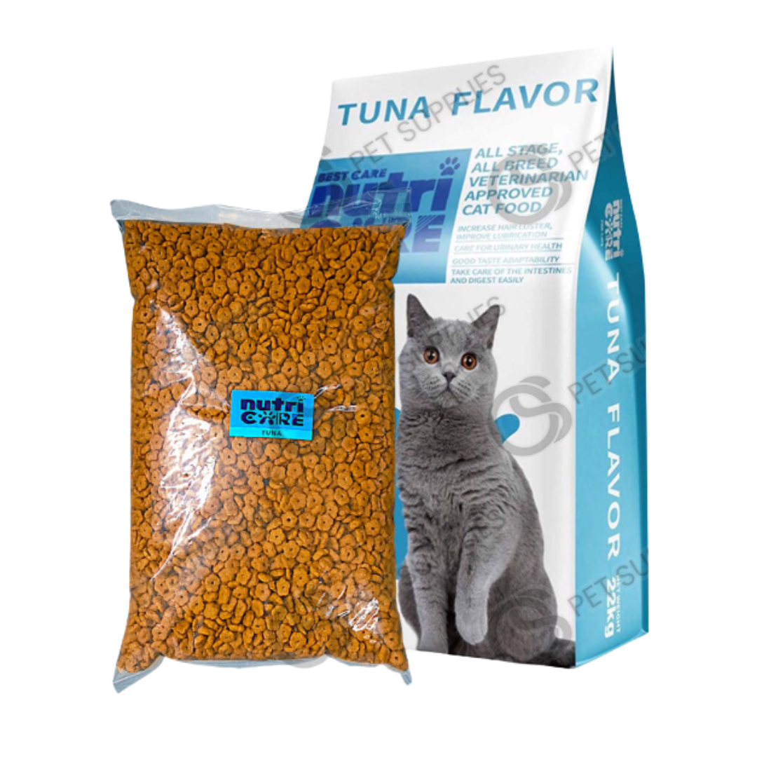 Nutricare Cat Dry Food For All Stages Tuna, Marine Fish, Tuna and Sardines (1kg Repacked)