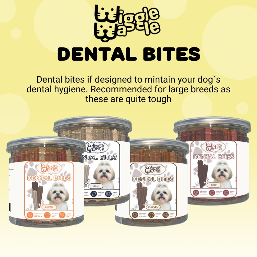 Wiggle Waggle Dental Bites for Dogs – 100g | Oral Care Chews for Fresh Breath & Healthy Teet