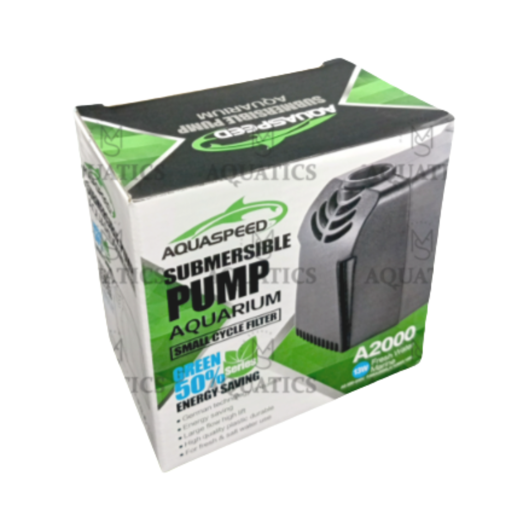 MS AQUATICS Aquaspeed Submersible Pump (A-2000) 13watts - Aquarium Small Cycle Filter