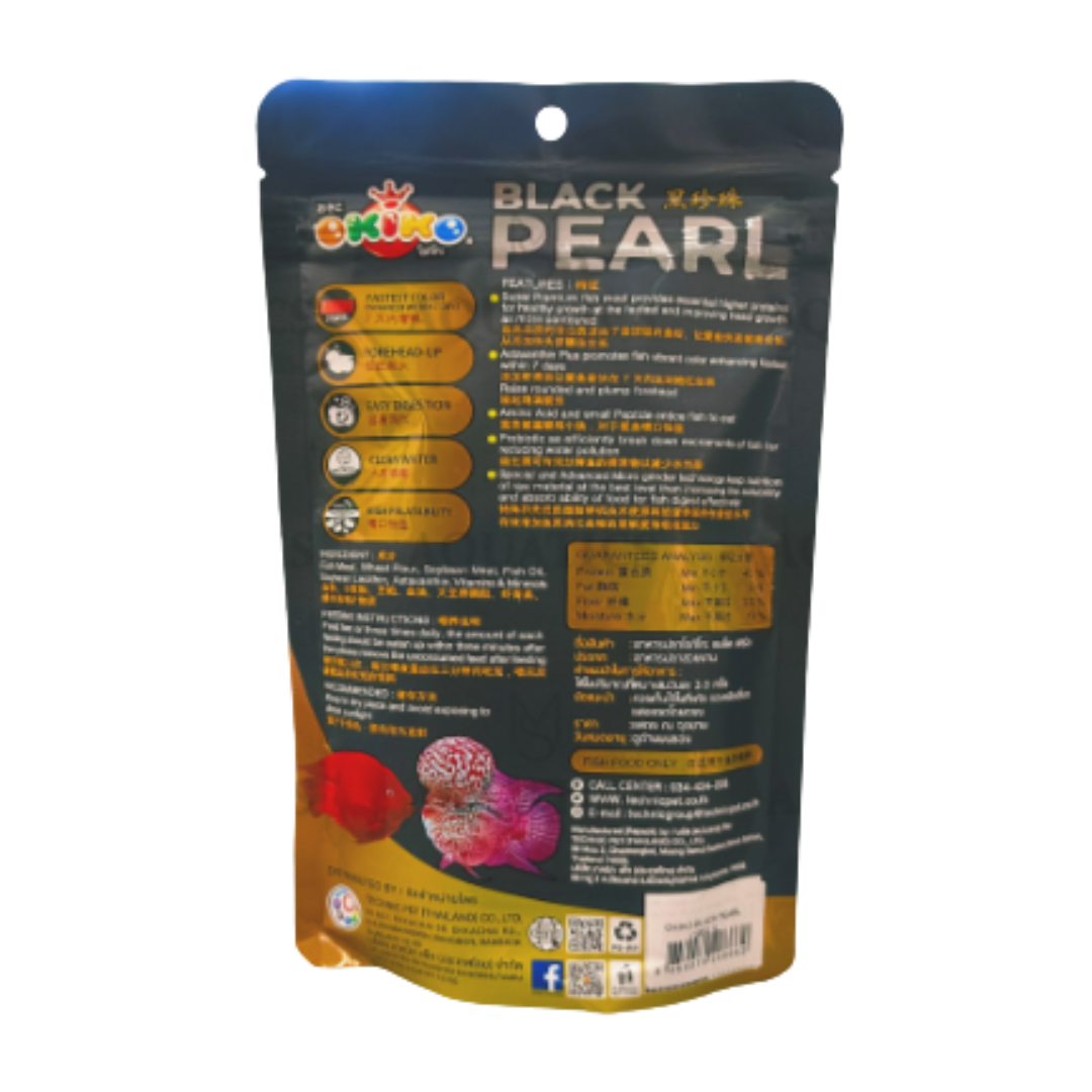 100g OKiko Black Pearl Maximum Head Red and Head Formula Astaxanthin Plus (XL) Fish Food