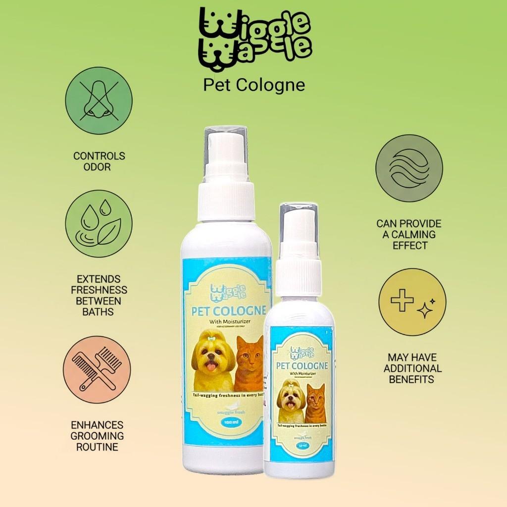 Wiggle Waggle Pet Cologne with moisturizer - long lasting fragrance