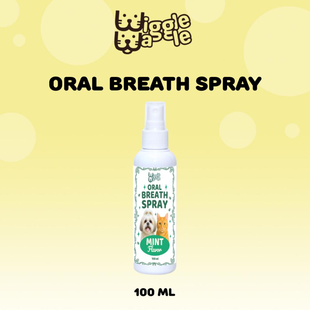 Wiggle Waggle Oral Breath Spray for Cats & Dogs – 100ml | Natural Fresh Breath & Oral Care
