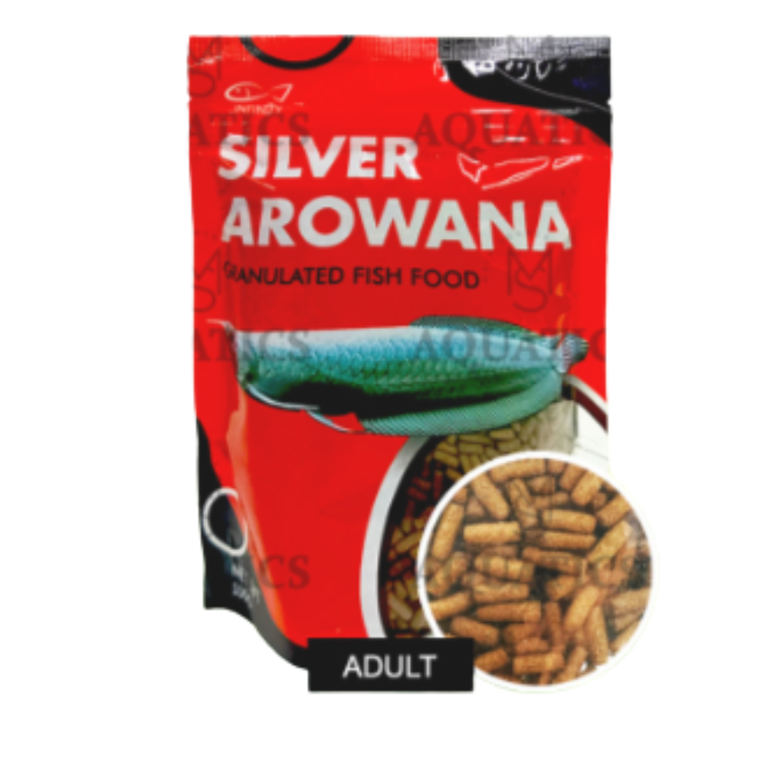 MS AQUATICS 100g INFINITY SILVER AROWANA GRANULATED FISH FOOD (ADULT AROWANA)