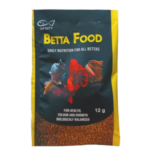 12g Betta Food Daily Nutrition for All Bettas (1 PIECE) – For Health, Color & Growth Biologically Balanced Fish Food