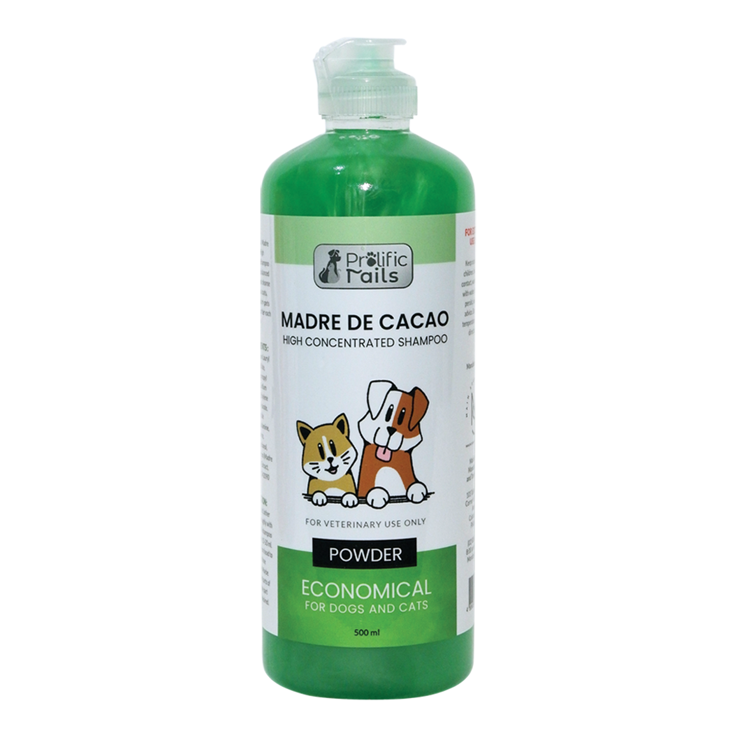 Prolific Tails Madre De Cacao Economical Shampoo 500ml
