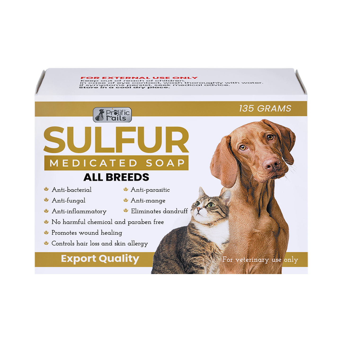 Prolific Tails Sulfur Medicated Soap (135grams)