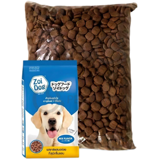 Zoi Dog Adult Dry Food 1kg - Mixed Flavor, Complete Nutrition for All Dog Breeds