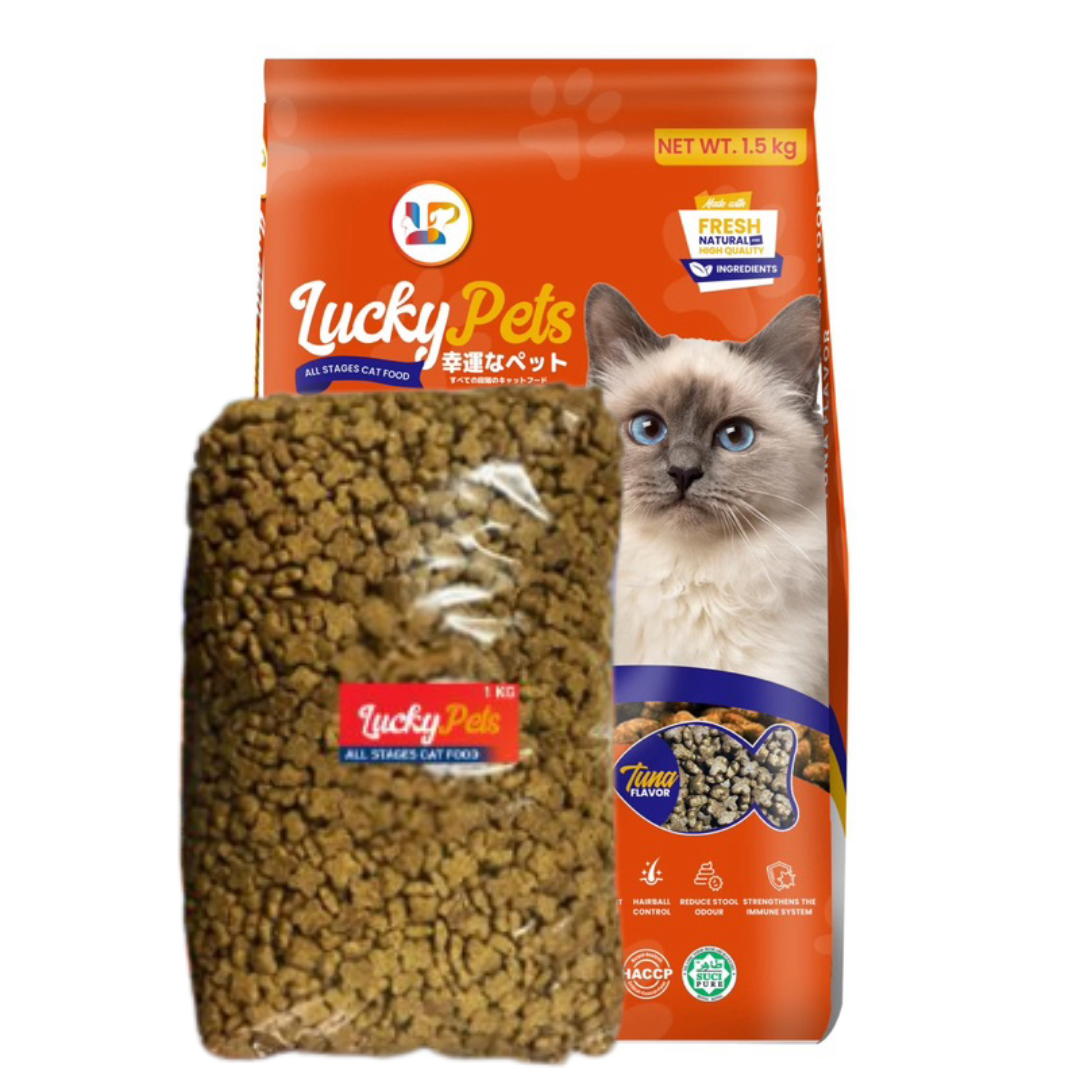 Lucky Pets Cat Food Kitten Formula or All Stages Tuna Flavor - 1kg Repacked