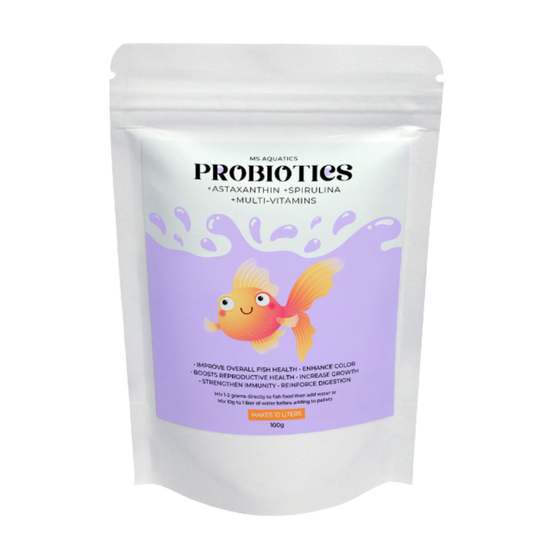 MS AQUATICS PROBIOTICS FOR FISH + ASTAXANTHIN + SPIRULINA + MULTIVITAMINS
