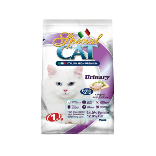 1kg Special Cat Urinary with Fresh Meat Dietetic Complete Adult Dry Cat Food Italian High Premium