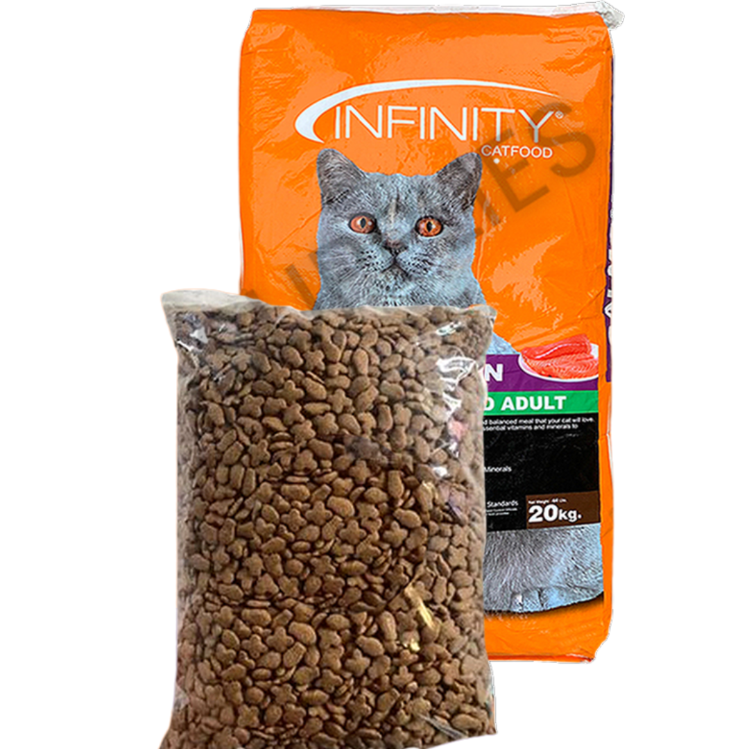 Infinity Cat Dry Food Salmon Flavor For All Breeds Adult Cats Best For Breeders