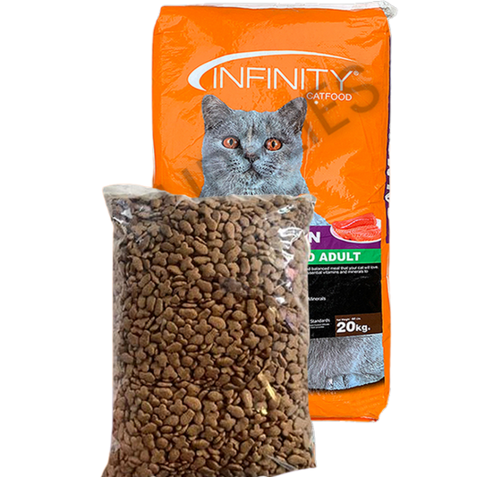 Infinity Cat Dry Food Salmon Flavor For All Breeds Adult Cats Best For Breeders