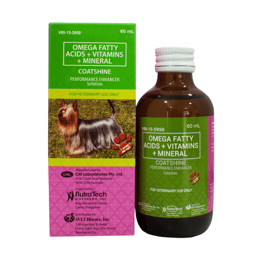 COATSHINE (Omega Fatty Acids + Vitamins + Minerals) Performance Enhancer Multivitamins For Dogs and Cats