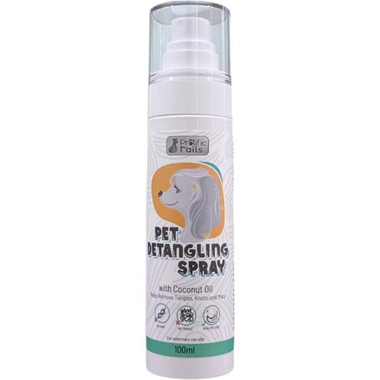 Prolific Tails Detangling Spray 100ml | Smooths & Untangles Fur for Dogs & Cats