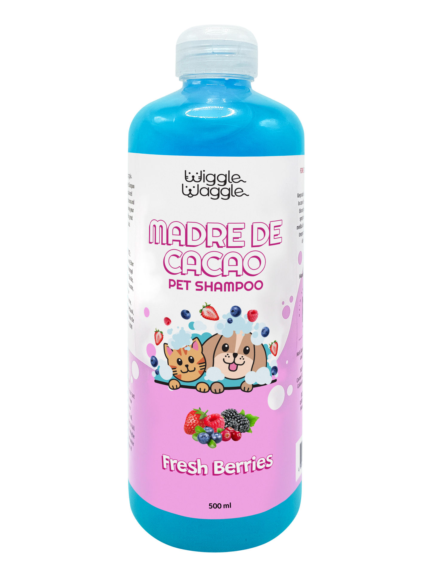 Wiggle Waggle Madre de Cacao Pet Shampoo Fresh Berries (500mL)
