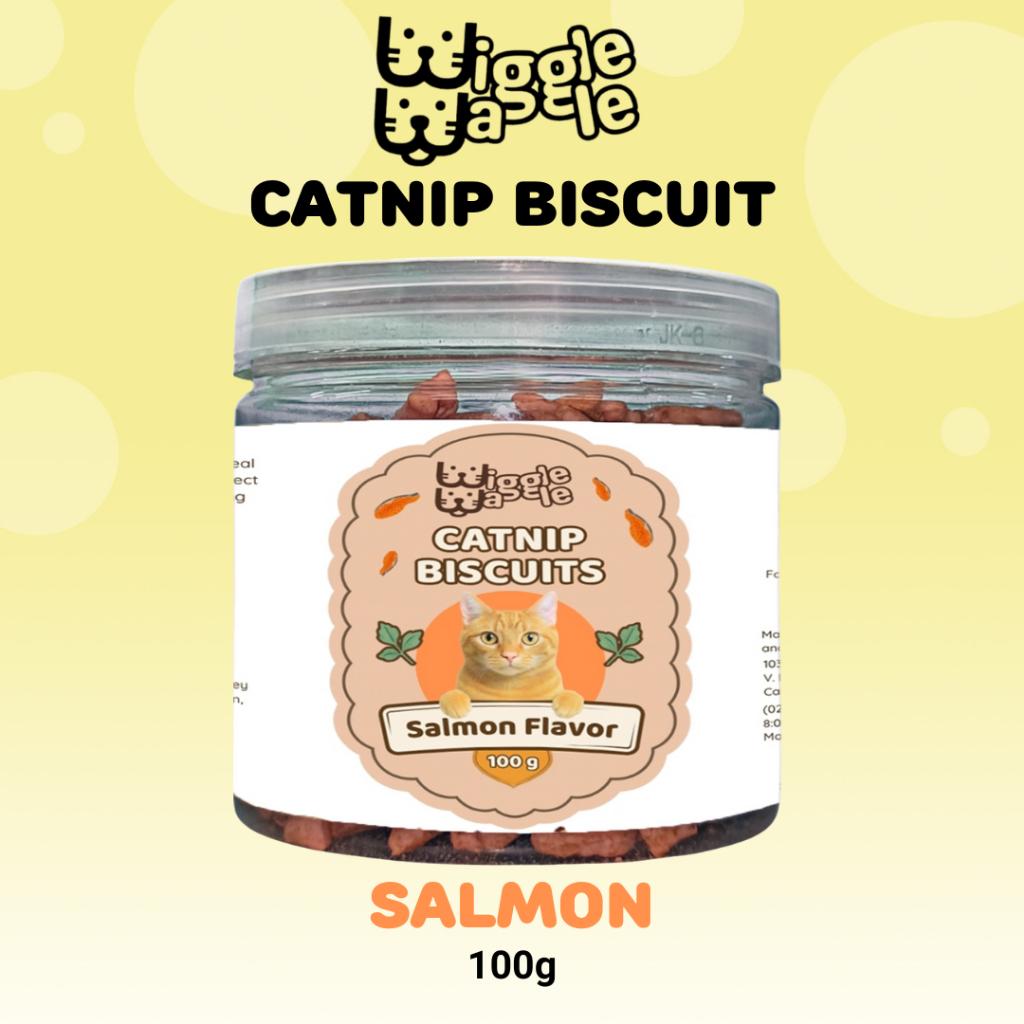 Wiggle Waggle Catnip Biscuits for Cats – 100g | Calming & Nutritious Treats