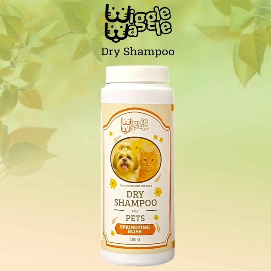 Wiggle Waggle Anti-tick and flea Pet Dry Shampoo 100g