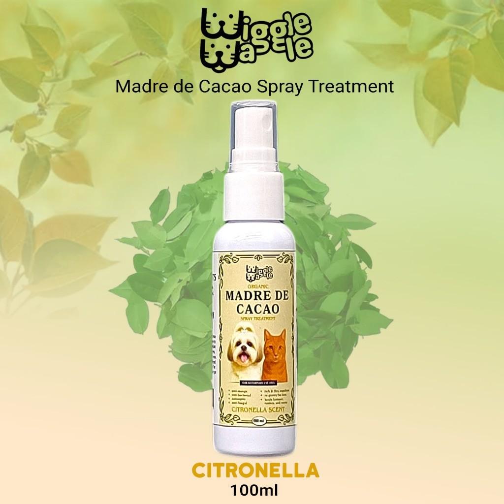 Wiggle Waggle Organic Madre de Cacao Spray Treatment - Anti-mange Antiseptic,Anti-itch,