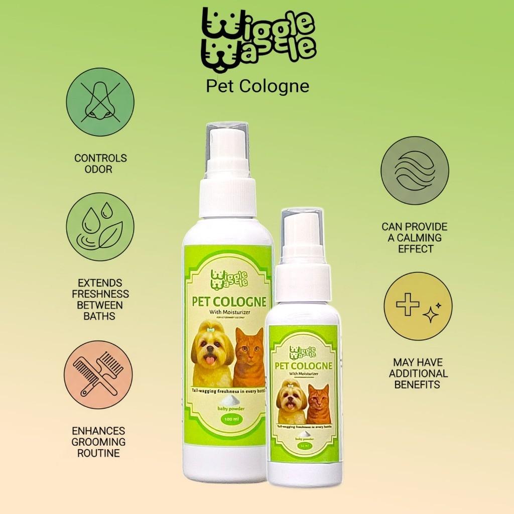 Wiggle Waggle Pet Cologne with moisturizer - long lasting fragrance