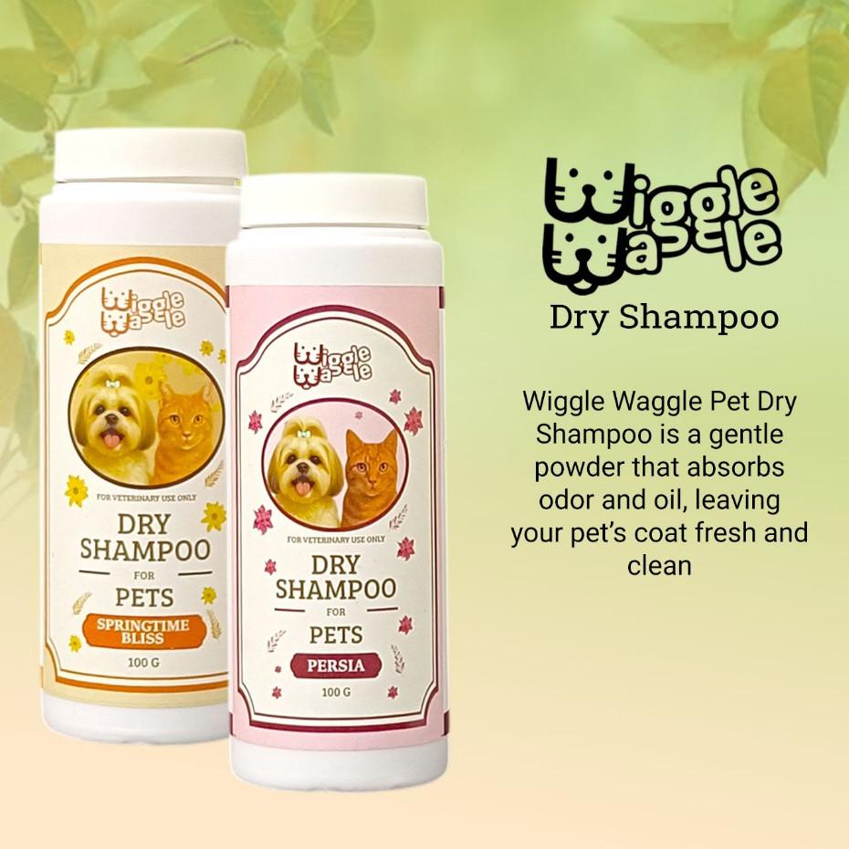 Wiggle Waggle Anti-tick and flea Pet Dry Shampoo 100g
